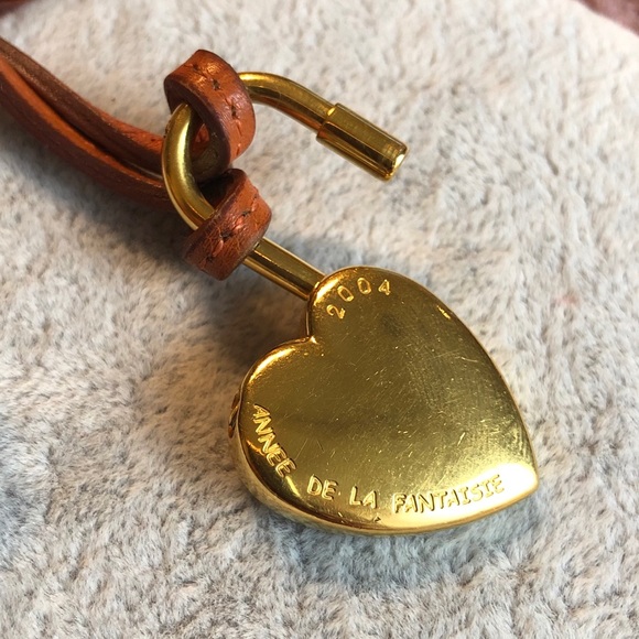 Hermès leather chain Necklace / ❤️pendan - Picture 8 of 9